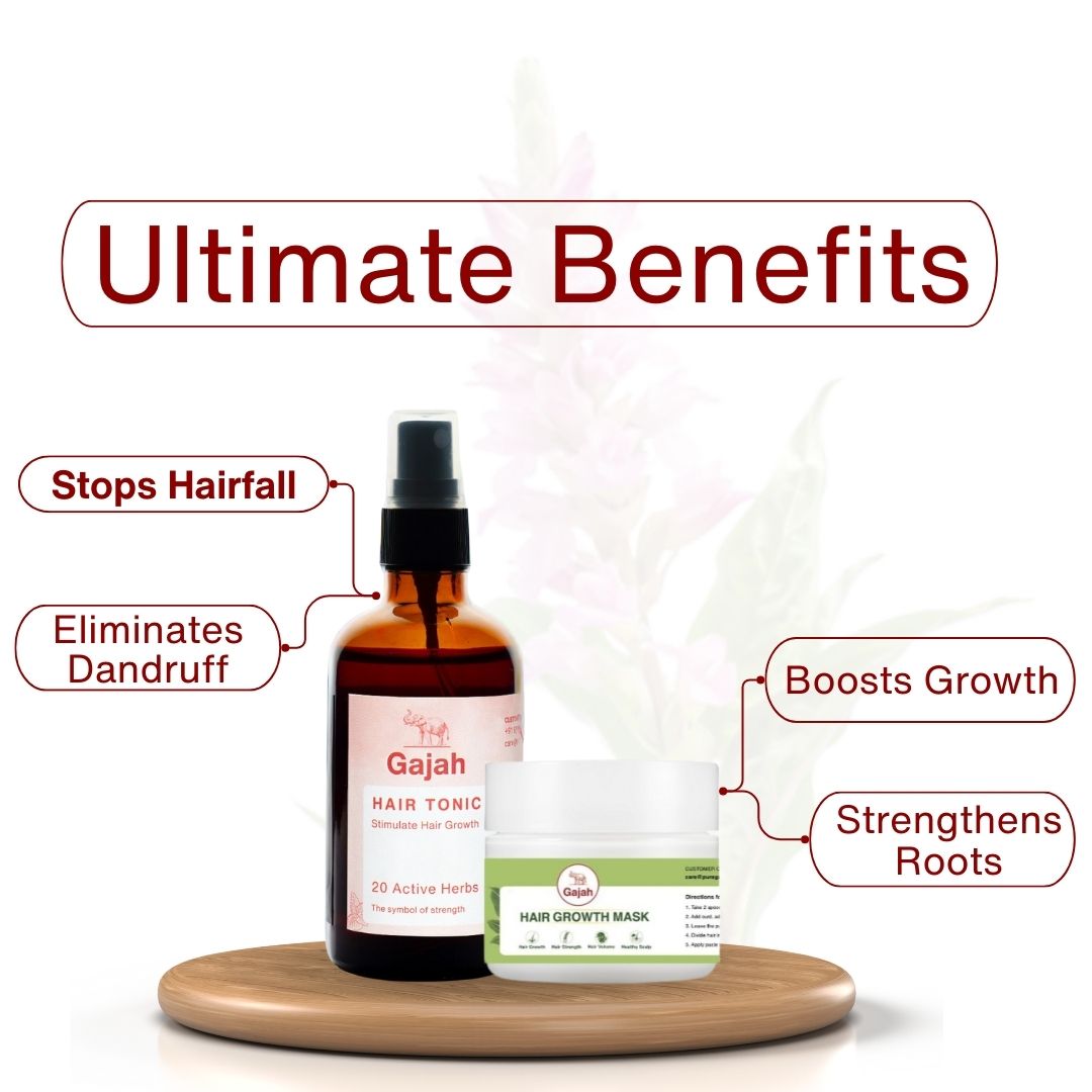 Gajah Hair Tonic and Hair Mask