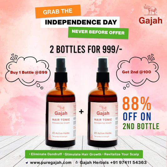 Unlock the Secret to Gorgeous Hair This Independence Day with Pure Gajah's Special Offer!