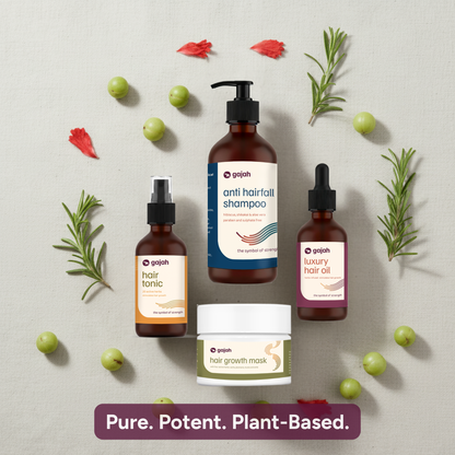 Gajah Hair Care Kit - Hair Tonic, Luxury Hair Oil, Anti Hairfall Shampoo and Hair Mask