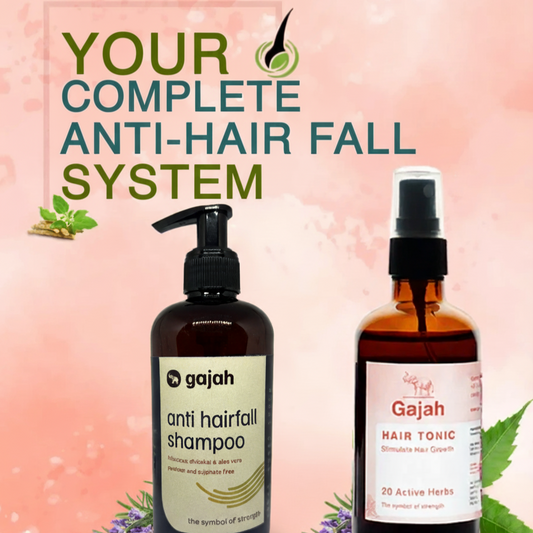 Gajah Hair Tonic and Anti Hairfall Shampoo