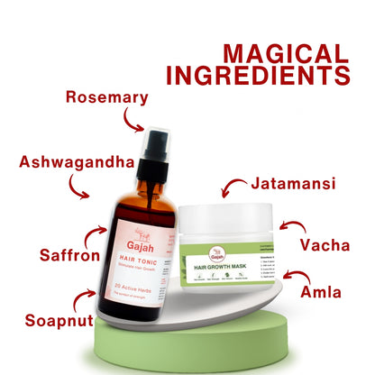 Gajah Hair Tonic and Hair Mask