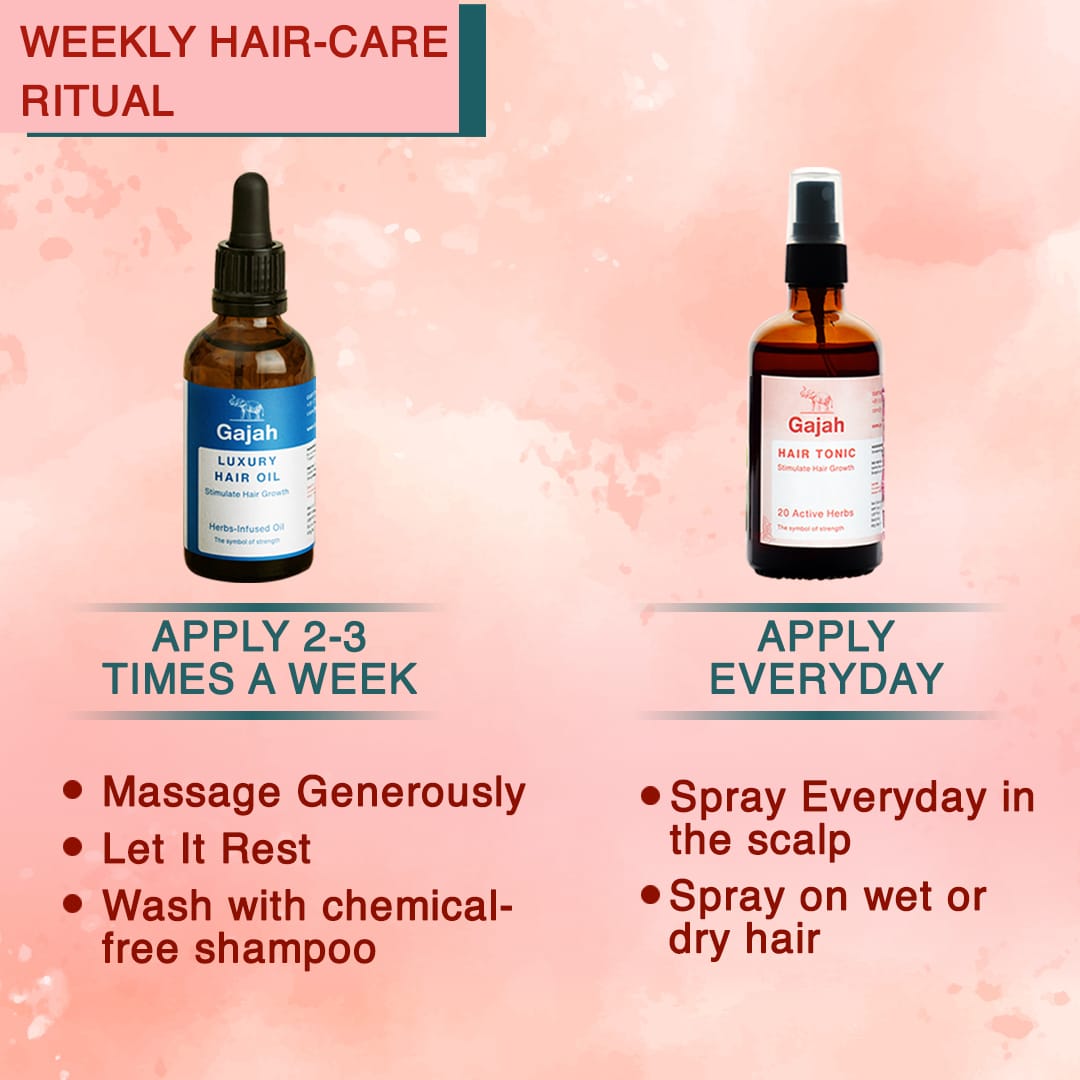 Gajah Hair Tonic and Luxury Oil