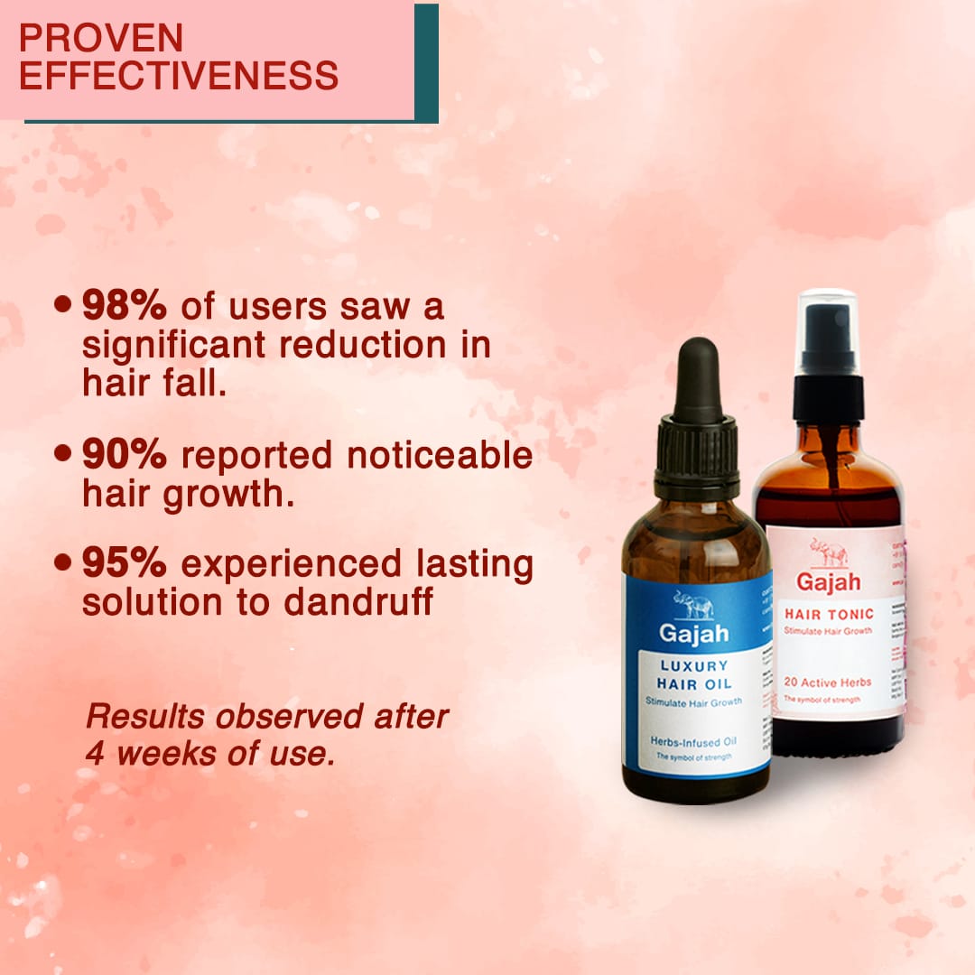 Gajah Hair Tonic and Luxury Oil
